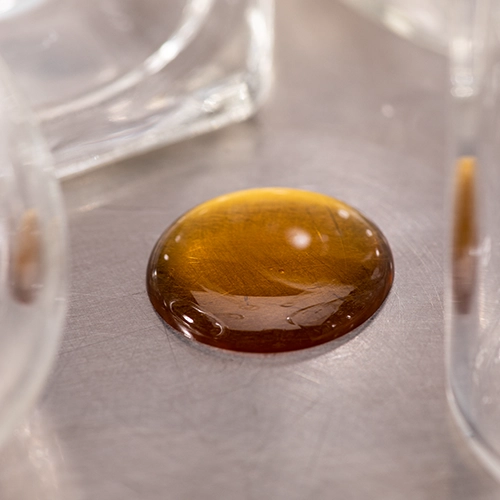 This is an image of Crystal Resistant Distillate in the purest form before it is packaged for distribution.