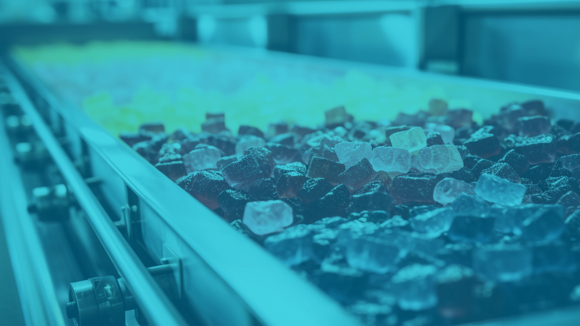 This is an image of gummy manufacturing for white label client needs in the CBD industry.